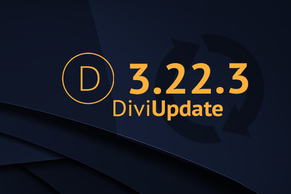 Divi Theme Update 3.22.3