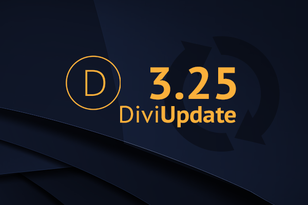 Divi Theme Update 3.25