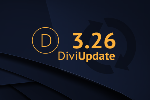 Divi Theme Update 3.26