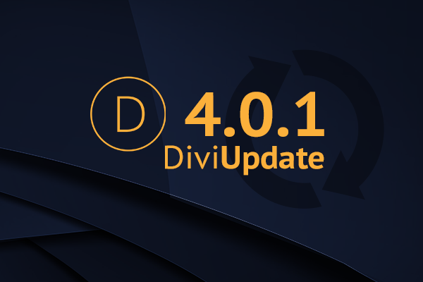 Divi Theme Update 4.0.1