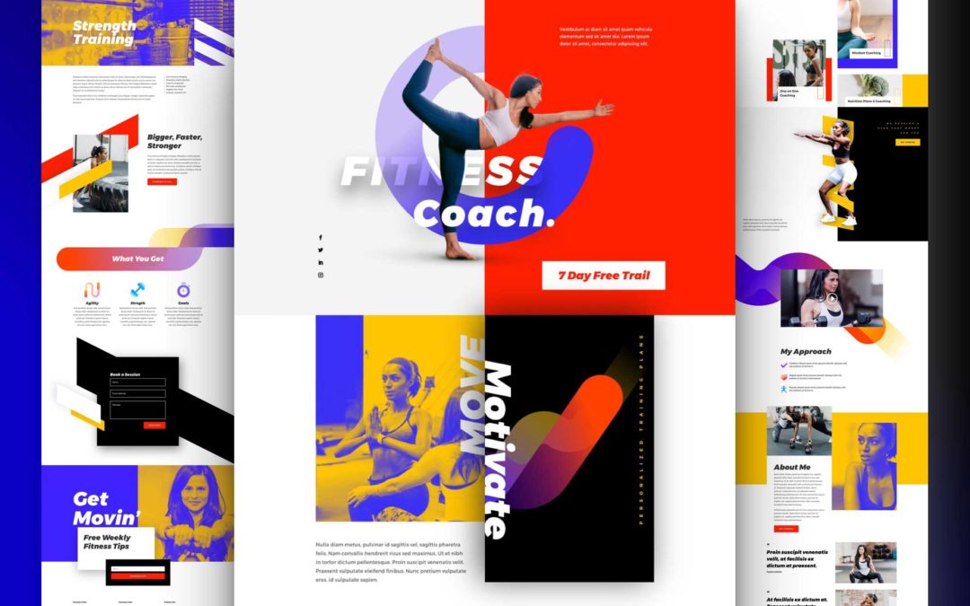 Kostenloses Layout Pack für Fitness Coaching