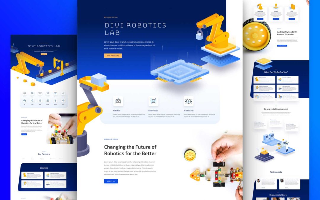 Kostenloses Robotertechnik Layout Pack