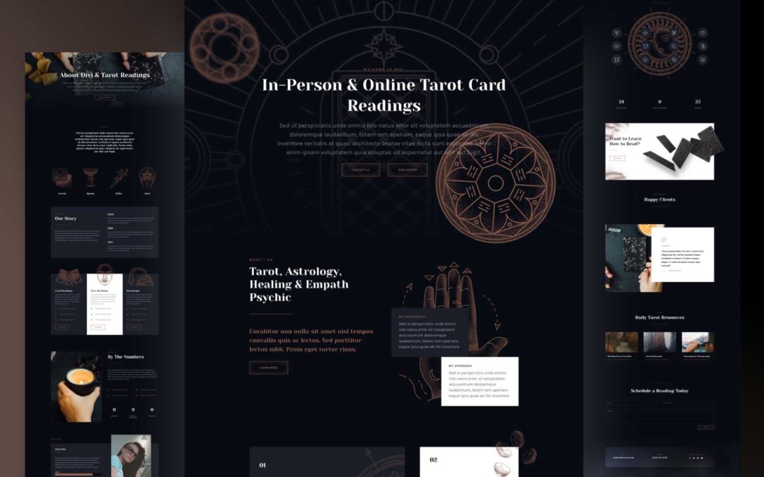 Kostenloses Tarot Layout Pack für Divi