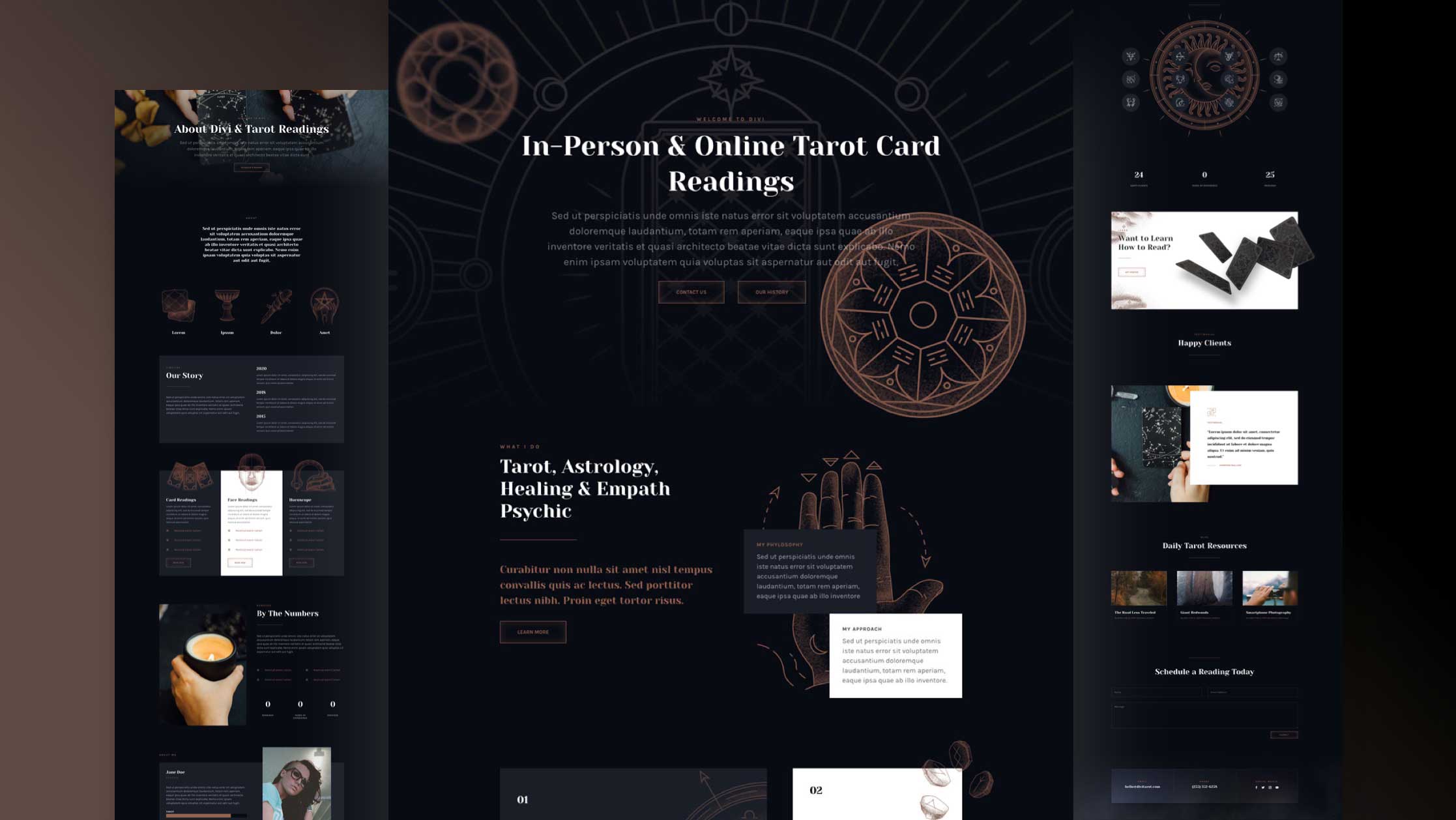 tarot-divi-kostenloses-layout-pack