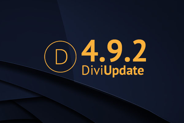 Divi Theme Update 4.9.2