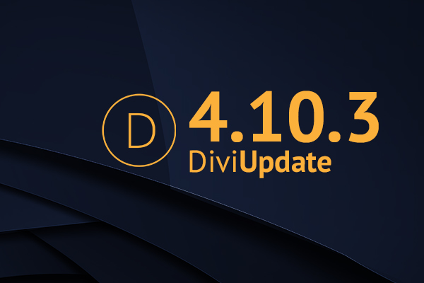 Divi Theme Update 4.10.3