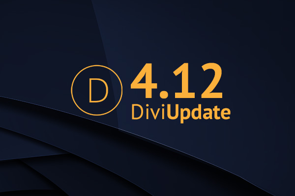 Divi Theme Update 4.12