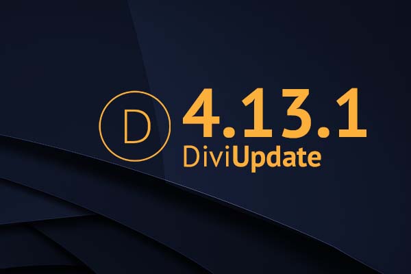Divi Theme Update 4.13.1
