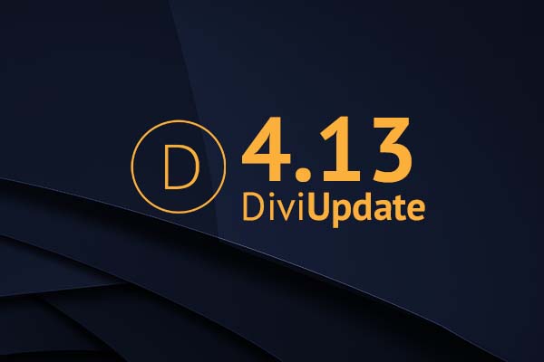 Divi Theme Update 4.13