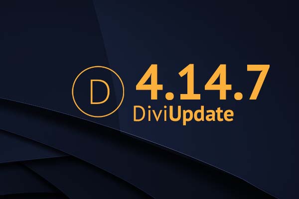 Divi Theme Update 4.14.7