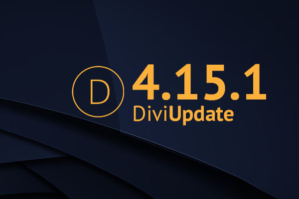 Divi Theme Update 4.15.1