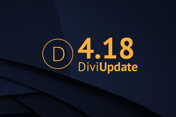 Divi Theme Update 4.18