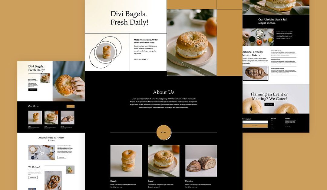 Kostenloses Bagel-Shop Layout Pack