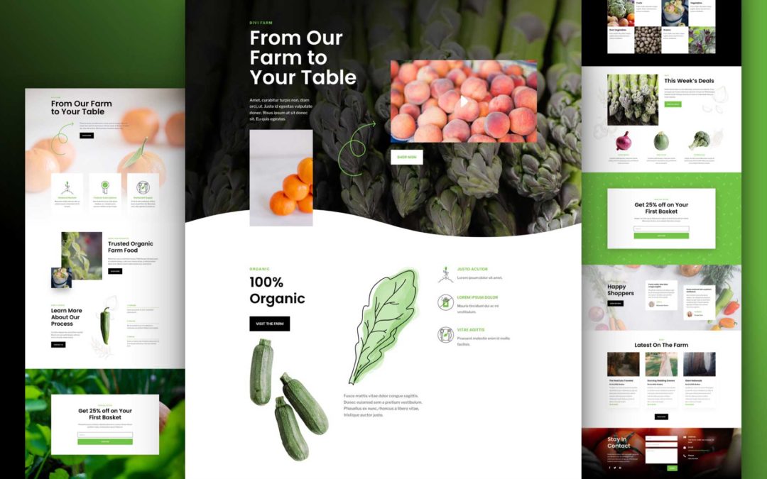 Kostenloses Farm-to-Table Layout Pack