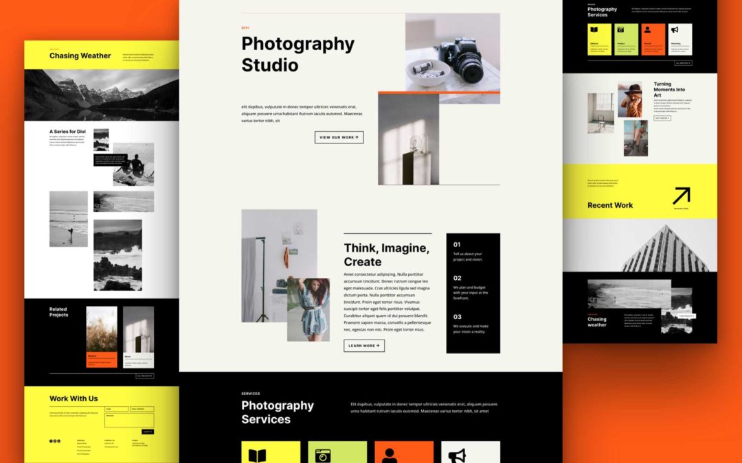 Kostenloses Fotostudio Layout Pack