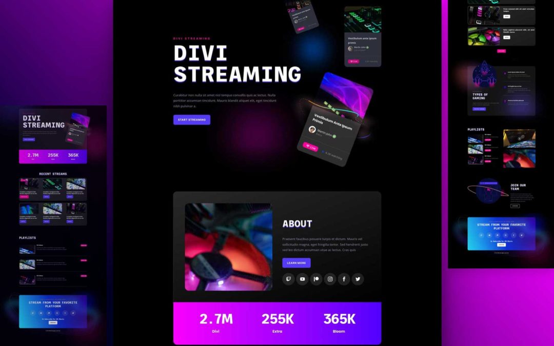 Kostenloses Streaming Layout Pack