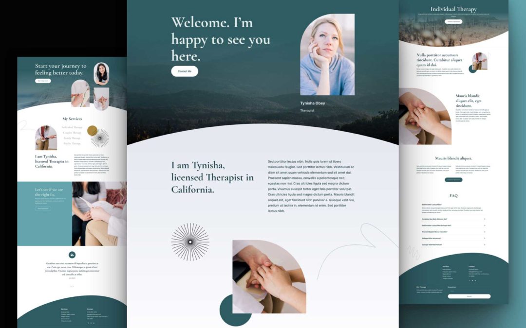 Kostenloses Therapie Layout Pack