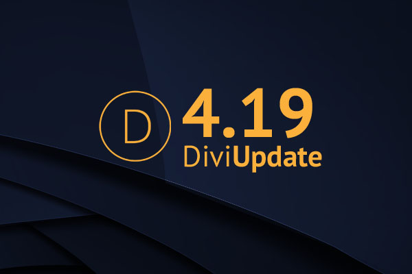 Divi Theme Update 4.19