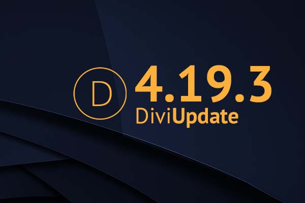 Divi Theme Update 4.19.3