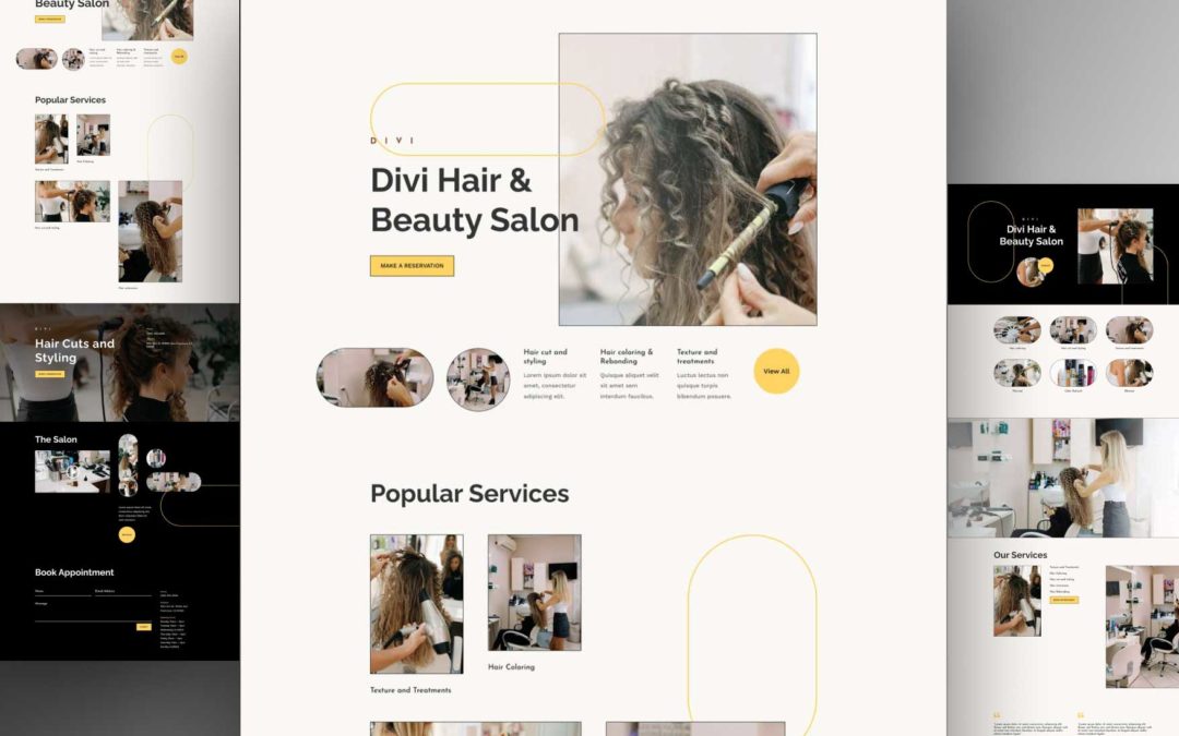 Kostenloses Friseursalon-Layout Pack