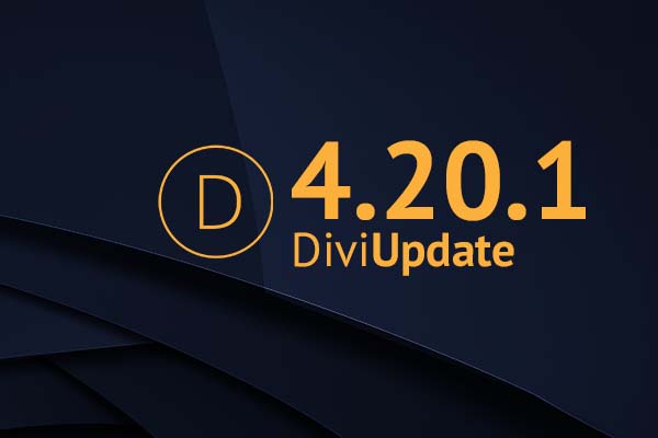 Divi Theme Update 4.20.1