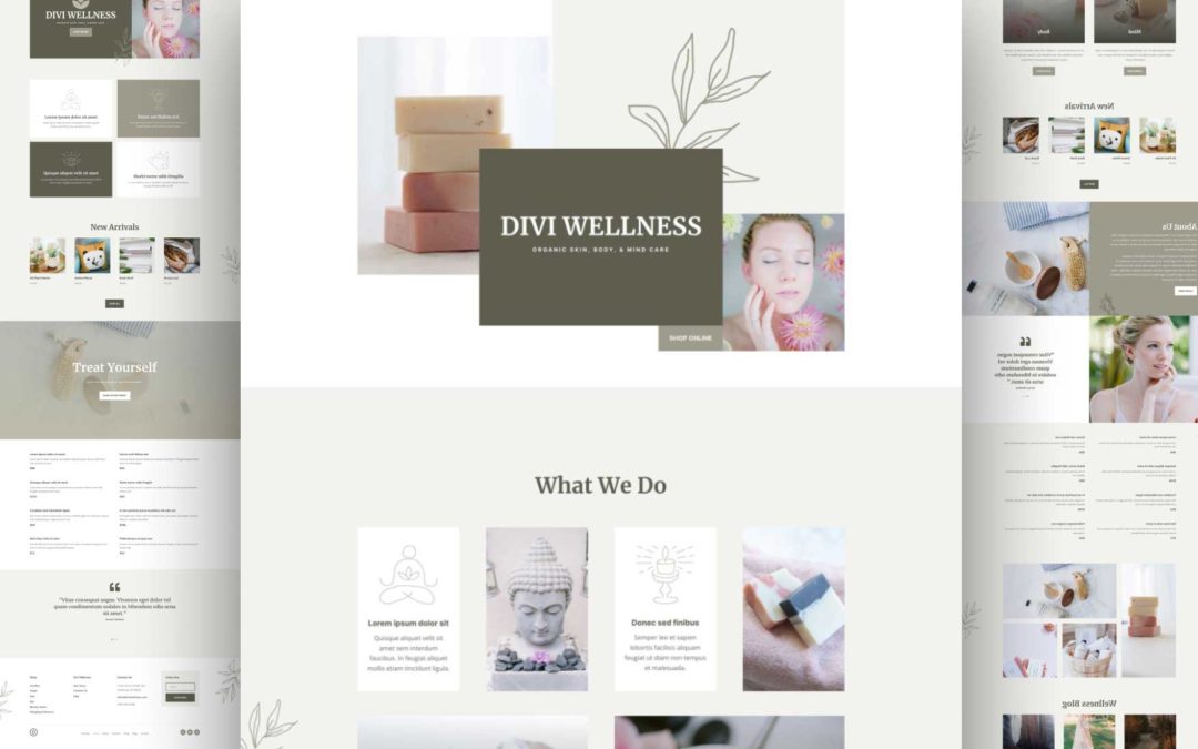 Kostenloses Wellness Layout Pack