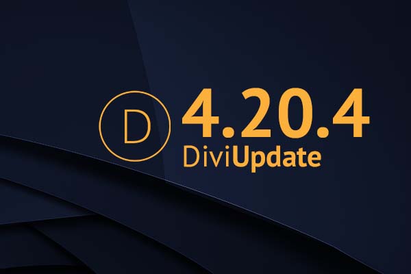 Divi Theme Update 4.20.4