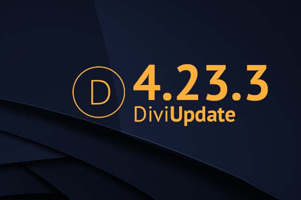 Divi Theme Update 4.23.3