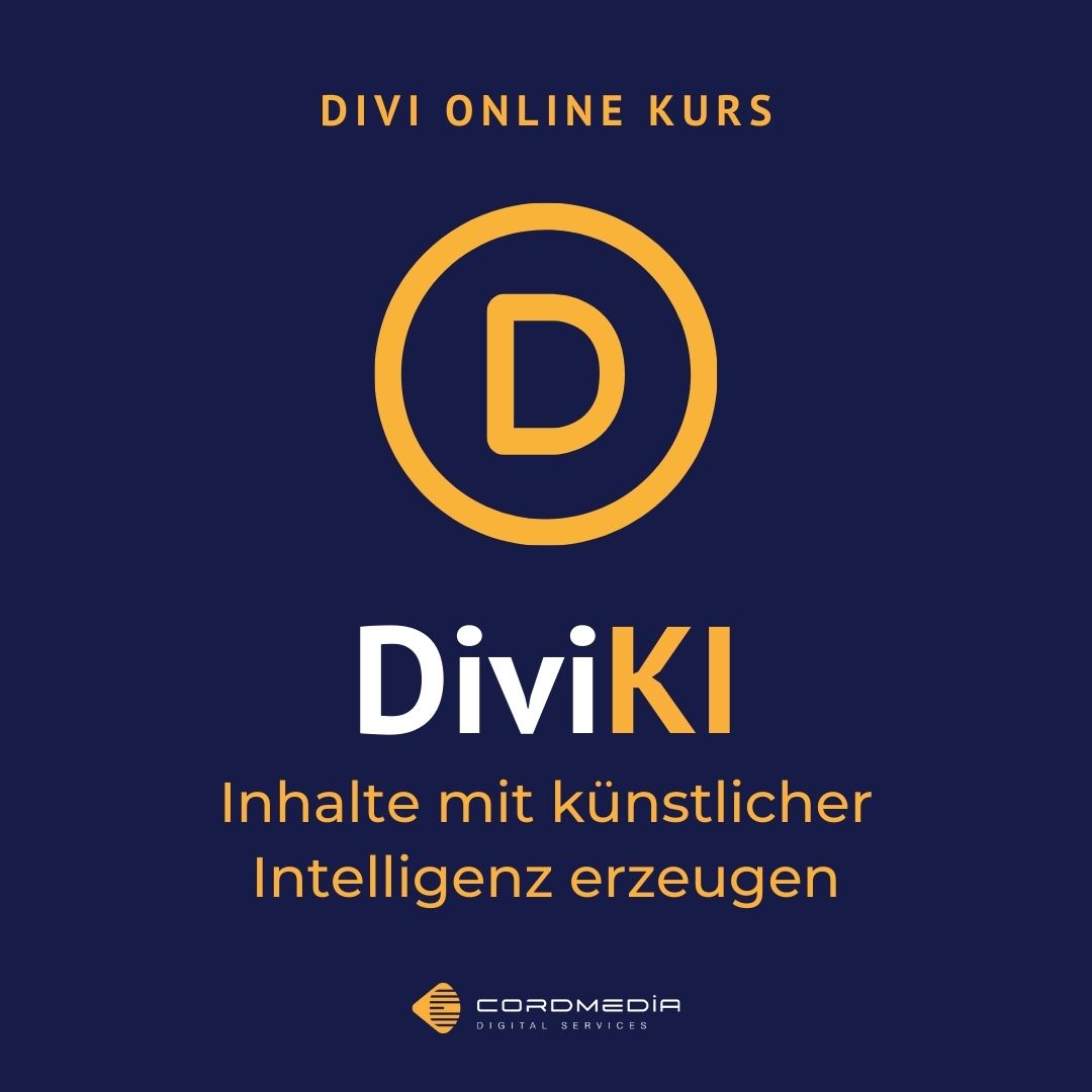 Onlinekurs Divi KI - Künstliche Intelligenz im Divi-Theme