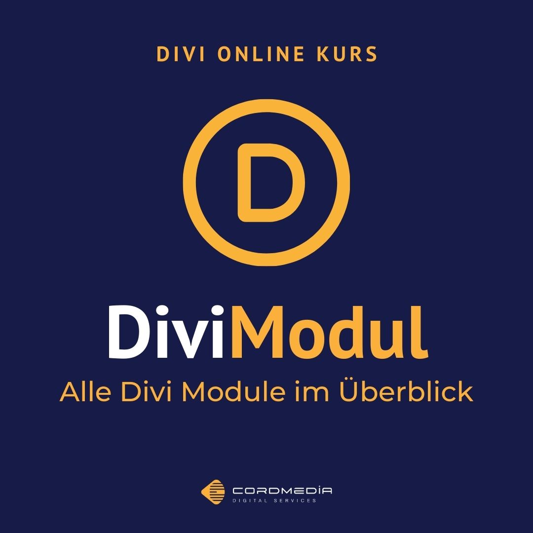 Onlinekurs Divi Modul - Die Module im Überblick