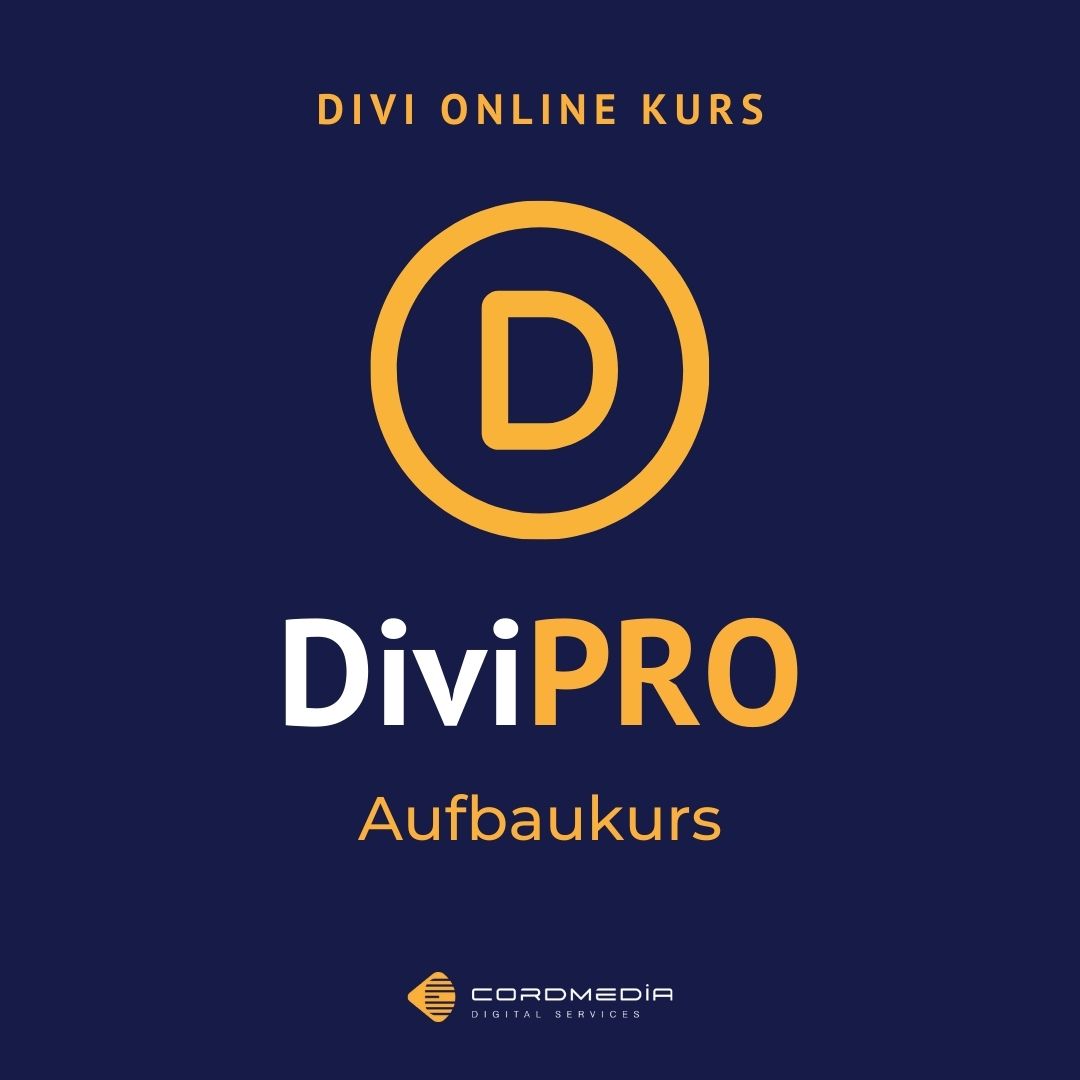 Onlinekurs Divi Pro - Aufbaukurs zum Divi Theme