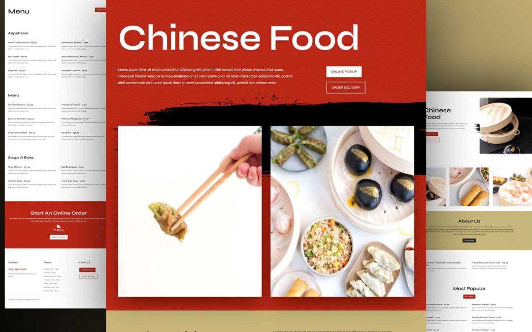 Kostenloses Layout Pack für ein chinesisches Restaurant