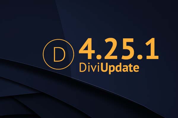 Divi Theme Update 4.25.1