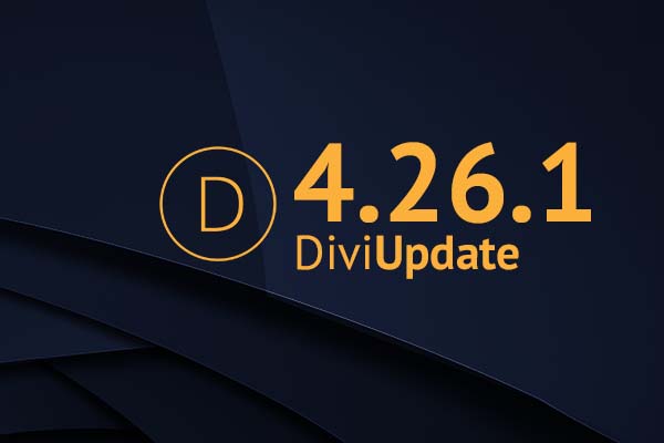 Divi Theme Update 4.26.1