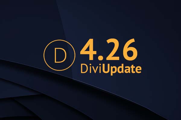 Divi Theme Update 4.26