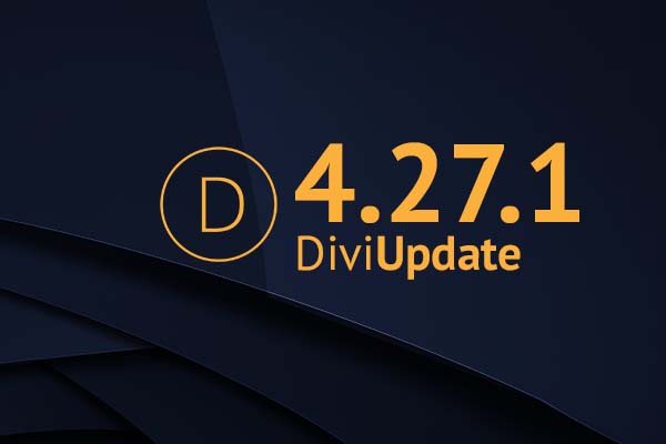 Divi Theme Update 4.27.1