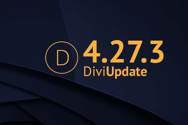 Divi Theme Update 4.27.3