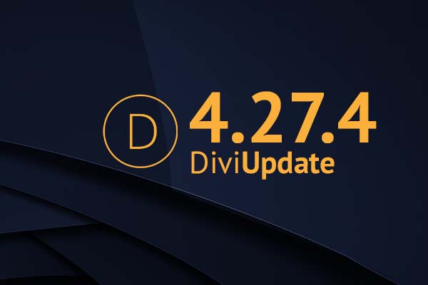 Divi Theme Update 4.27.4